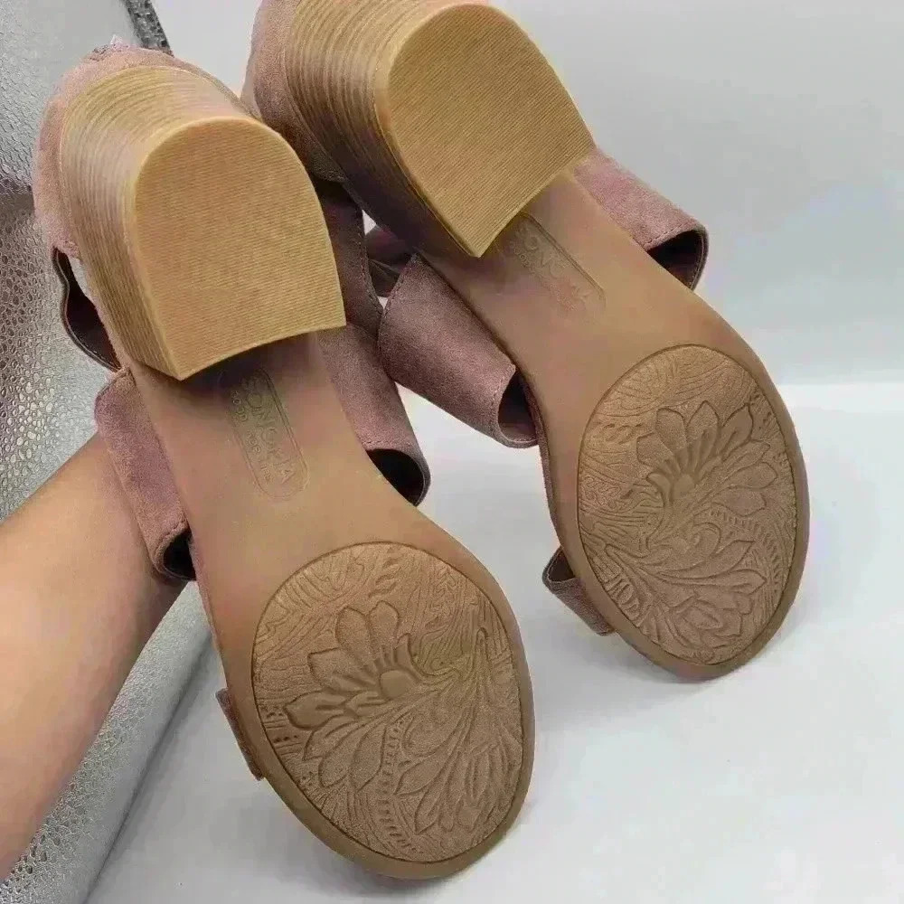 Like New Sonoma Goods For Life® Corinne Women's Sandals Block Heel Size 9 1/2 M - Picture 10 of 13